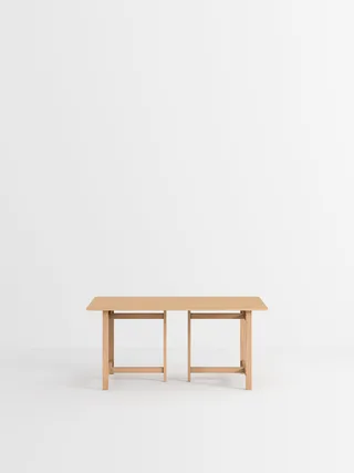 Rectangular Dining Table de MOEBE en 160 cm, 2, Burgundy – photo du produit 4 sur 13