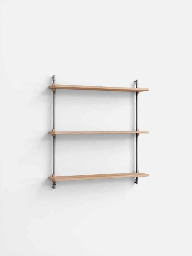 Wall Shelving – ws.85.1 by MOEBE in Black – product photo 1 of 4