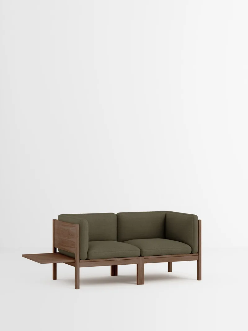 2 Seater Sofa with Sides + 1 Side Table de MOEBE en Re-Wool 2, Re-Wool 2 – 977, Smoked Oak – photo du produit 35 sur 35