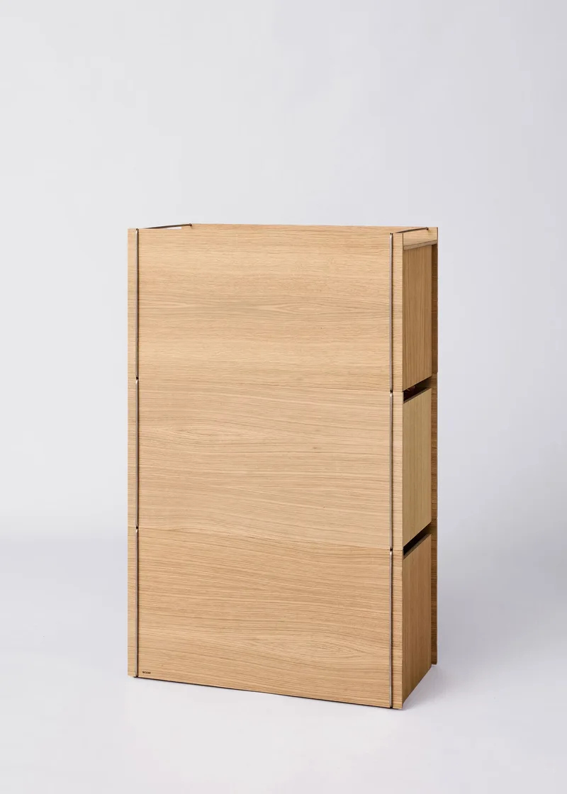 Storage Tower – Tall by MOEBE in Stainless Steel, No – product photo