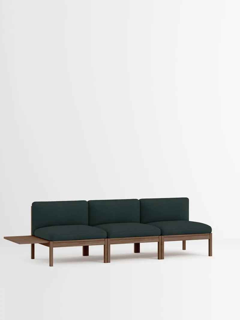 3 Seater Sofa with 1 Side Table by MOEBE in Autumn, Autumn 971, Smoked Oak – product photo 35 of 35