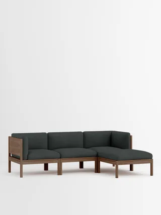 3 Seater Sofa with Sides + Chaise Longue van MOEBE in Re-Wool 2, Re-Wool 2 – 987, Smoked Oak – productfoto 35 van 35
