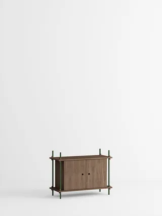 Shelving System – s.65.1.B van MOEBE in Smoked-Oak/Pine-Green – productfoto 4 van 4
