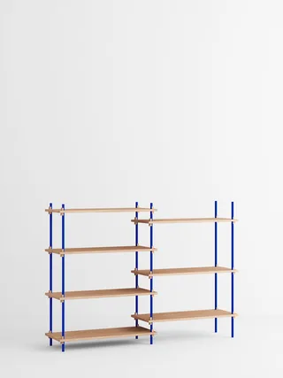 Shelving System – s.115.2.A by MOEBE in Oak/Deep-Blue – product photo 3 of 3