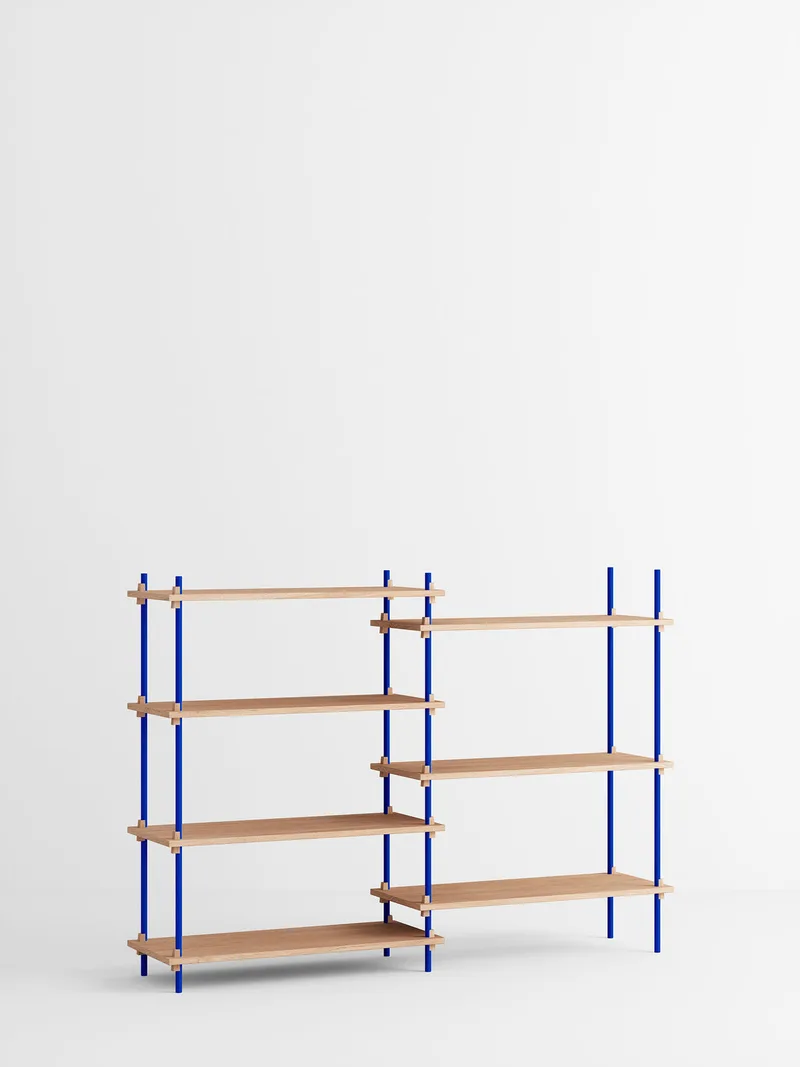 Shelving System – s.115.2.A by MOEBE in Oak/Deep-Blue – product photo 3 of 3