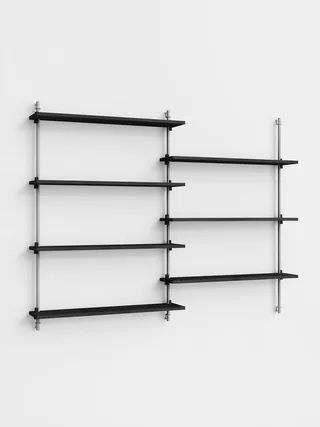 Wall Shelving – ws.115.2 by MOEBE in Black – product photo 3 of 5