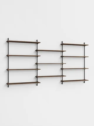 Wall Shelving – ws.115.3 van MOEBE in Smoked-Oak/Black – productfoto 4 van 4