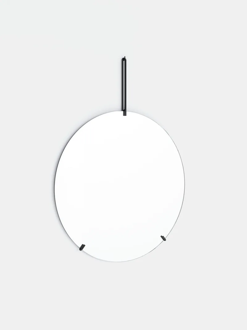 Wall Mirror by MOEBE in Ø30, Black – product photo 3 of 8