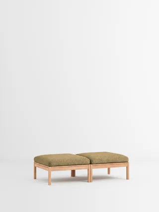 2 Seater Daybed van MOEBE in Moss, Moss 0021, Oak – productfoto 35 van 35