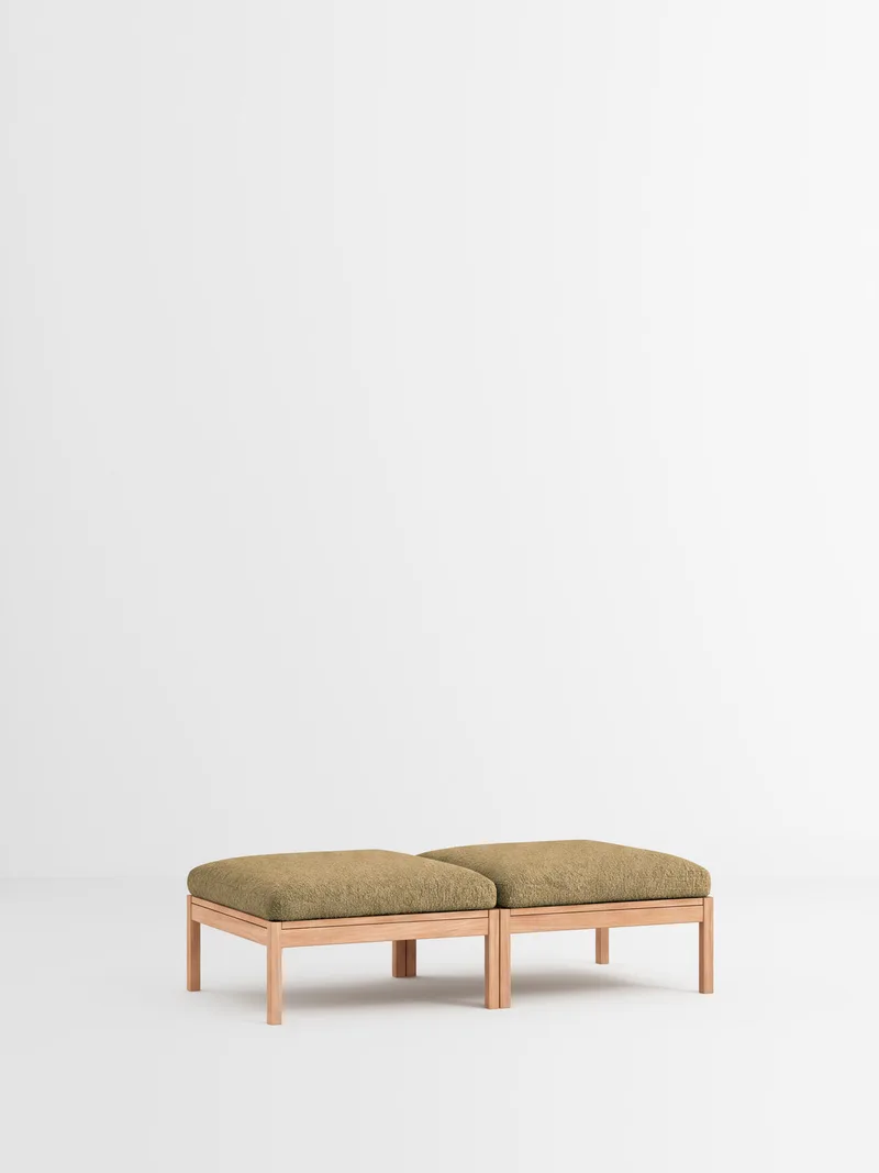 2 Seater Daybed van MOEBE in Moss, Moss 0021, Oak – productfoto 35 van 35
