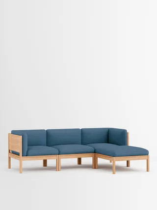 3 Seater Sofa with Sides + Chaise Longue von MOEBE in Autumn, Autumn 971, Oak – Produktfoto 17 von 34