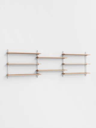 Wall Shelving – ws.65.3 by MOEBE in Oak/White – product photo 4 of 4