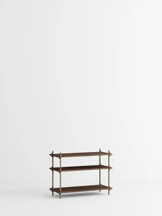 Shelving System – s.65.1.A van MOEBE in Smoked-Oak/Warm-Grey – productfoto 5 van 5
