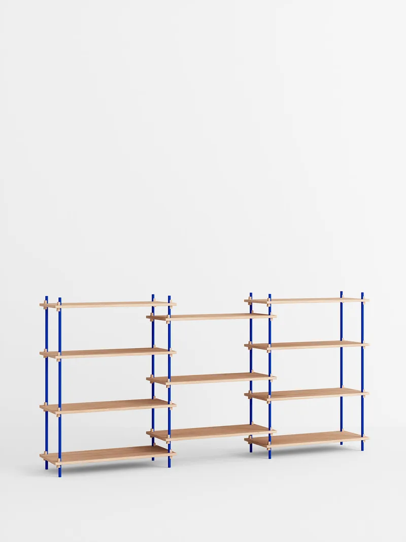 Shelving System – s.115.3.A by MOEBE in Oak/Deep-Blue – product photo 4 of 4