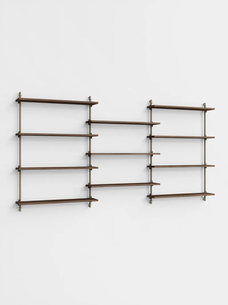 Wall Shelving – ws.115.3 van MOEBE in Smoked-Oak/Warm-Grey – productfoto 4 van 4