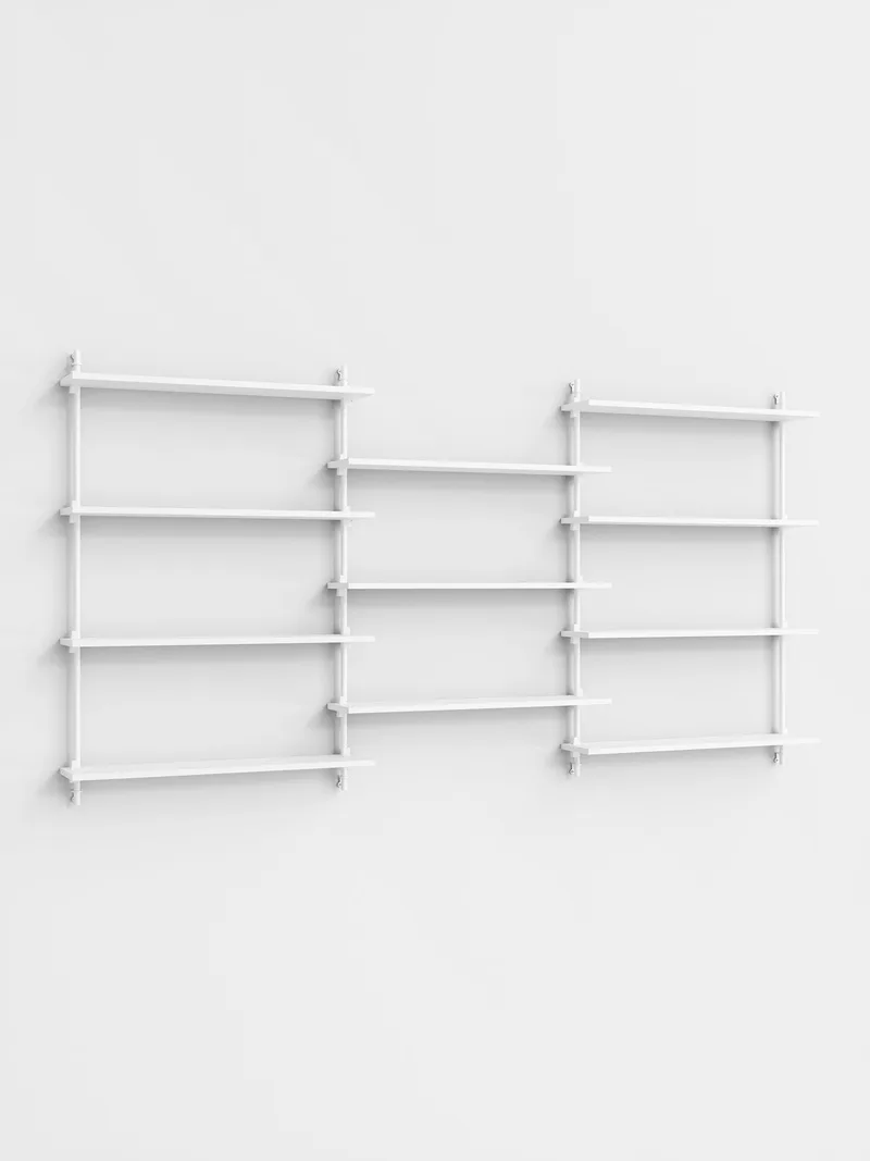 Wall Shelving – ws.115.3 de MOEBE en White/White – photo du produit 4 sur 4