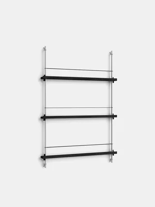 Magazine Shelving – MS.115.1 von MOEBE in Black/Stainless-Steel – Produktfoto 1 von 12