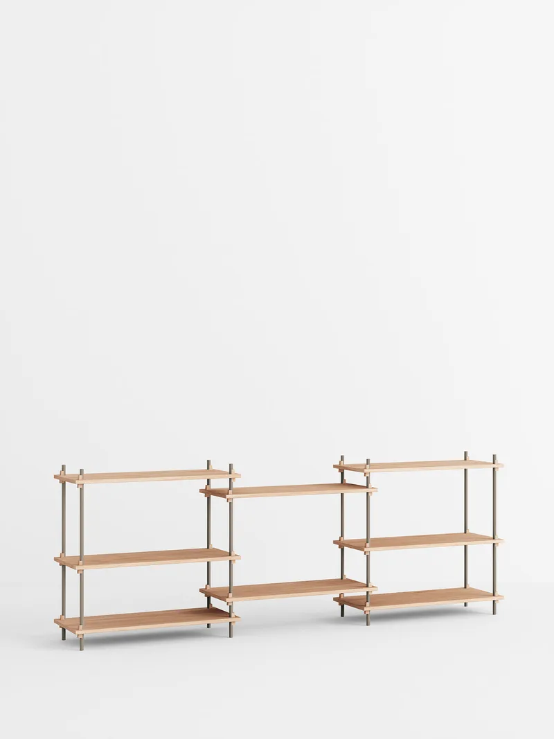 Shelving System – s.85.3.A de MOEBE en Oak/Warm-Grey – photo du produit 4 sur 4