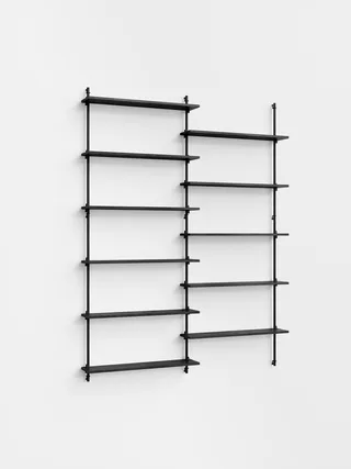 Wall Shelving – ws.200.2 by MOEBE in Black – product photo 4 of 4