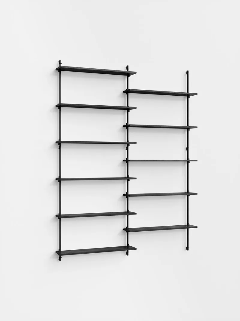 Wall Shelving – ws.200.2 by MOEBE in Black – product photo 4 of 4