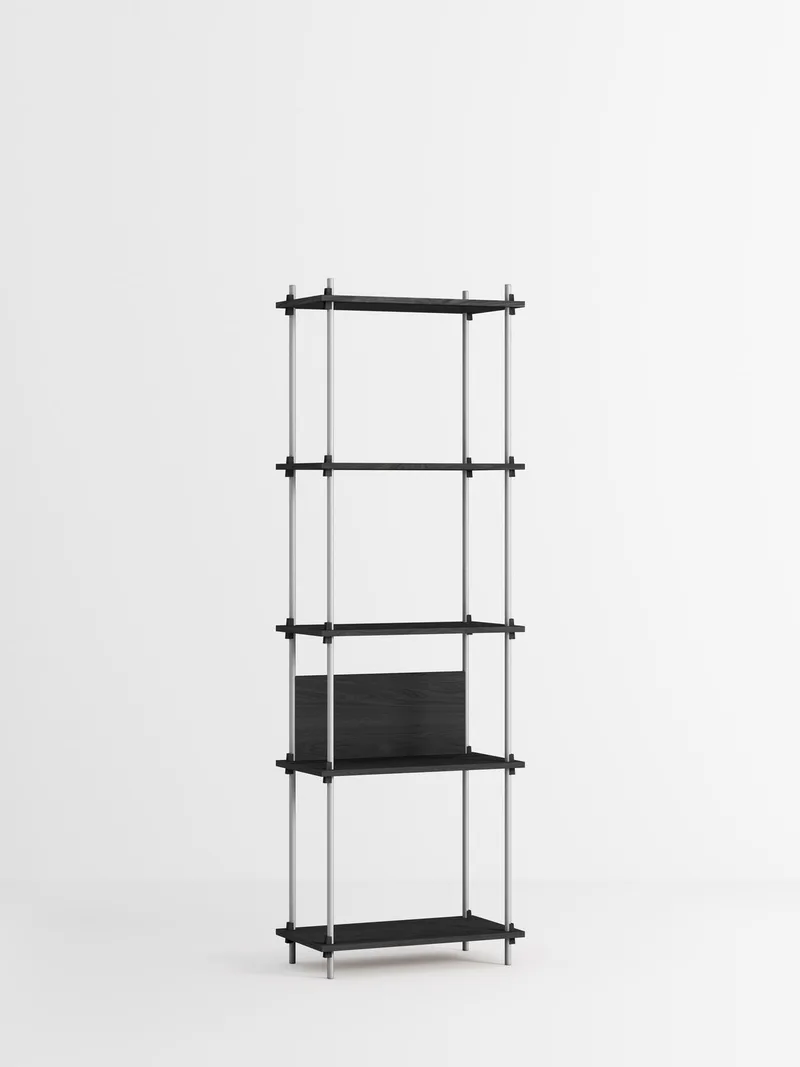 Shelving System – s.200.1.I by MOEBE in Black – product photo 2 of 4