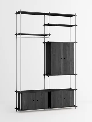 Shelving System – s.255.2.J by MOEBE in Black – product photo 2 of 4