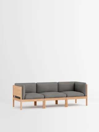 3 Seater Sofa with Sides von MOEBE in Autumn, Autumn 101, Oak – Produktfoto 9 von 34