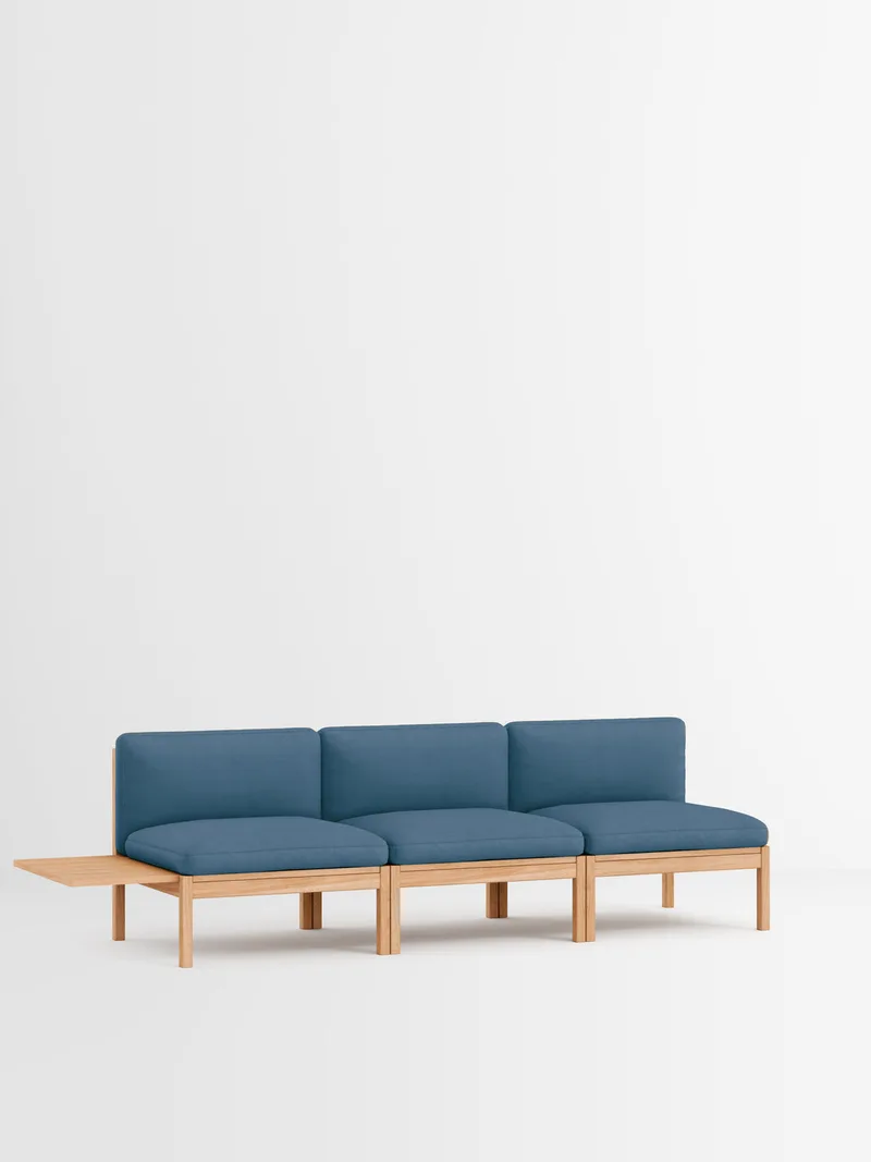 3 Seater Sofa with 1 Side Table by MOEBE in Autumn, Autumn 101, Oak – product photo 20 of 34