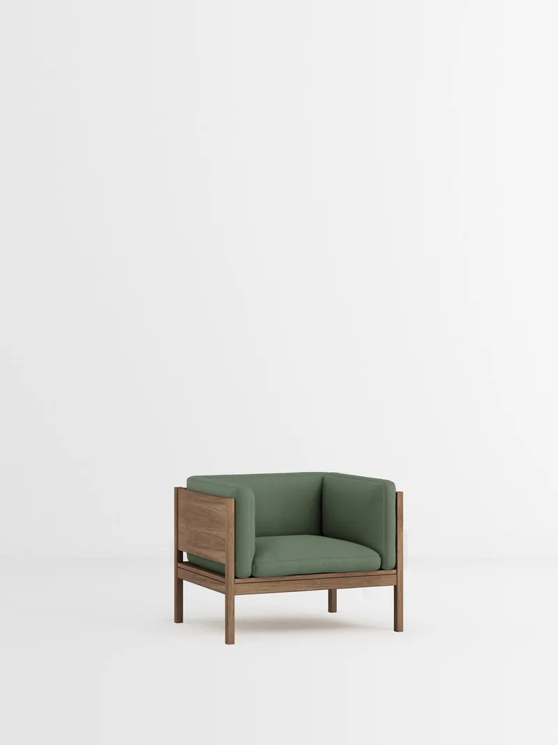 Lounge Chair de MOEBE en Field 2, Field 2 – 943, Smoked Oak – photo du produit