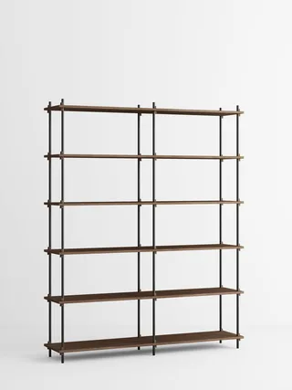 Shelving System – s.200.2.B van MOEBE in Smoked-Oak/Black – productfoto 4 van 4