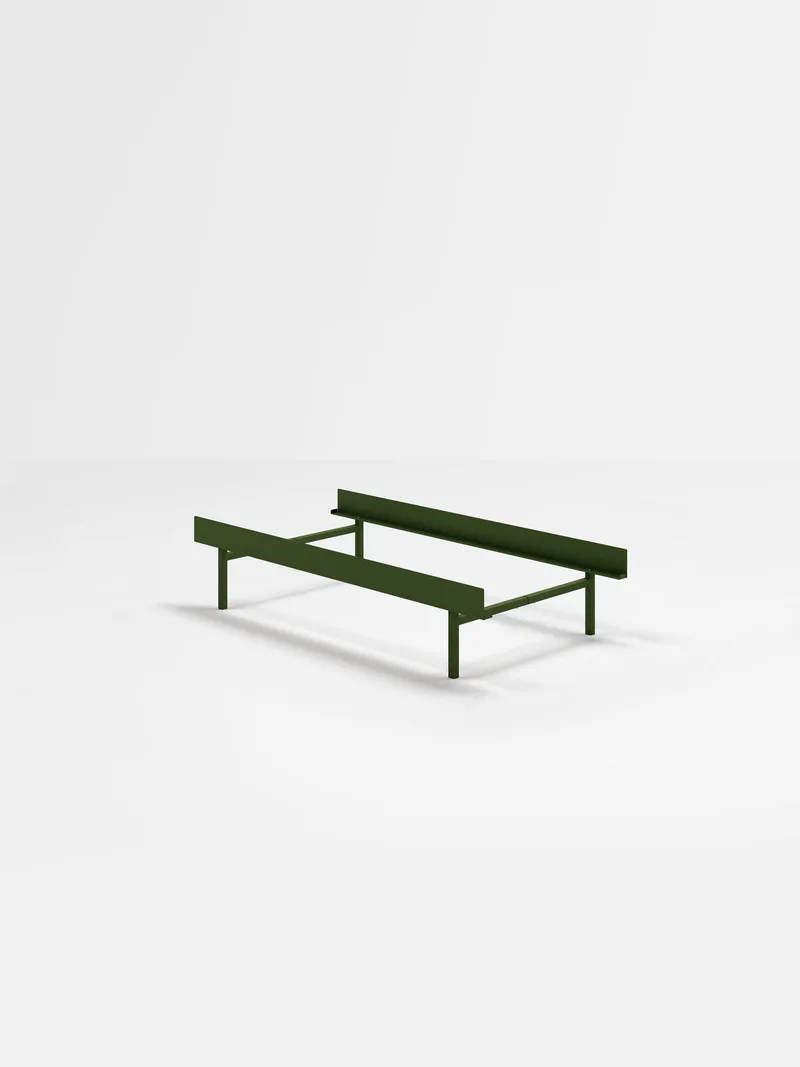 Bed 90 cm de MOEBE en Pine Green, High – None, I'll get my own – photo du produit 25 sur 25