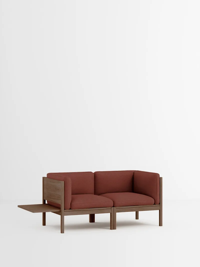 2 Seater Sofa with Sides + 1 Side Table de MOEBE en Re-Wool 2, Re-Wool 2 – 687, Smoked Oak – photo du produit 35 sur 35