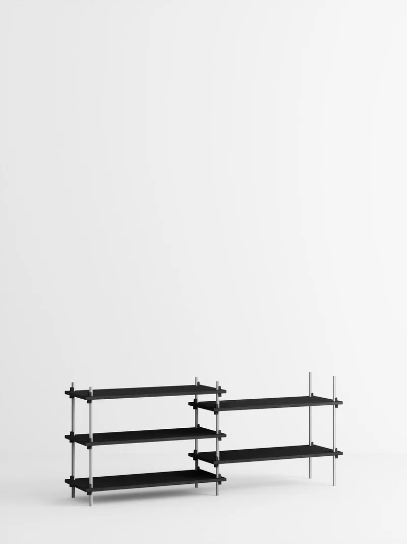 Shelving System – s.65.2.A von MOEBE in Black – Produktfoto 2 von 4