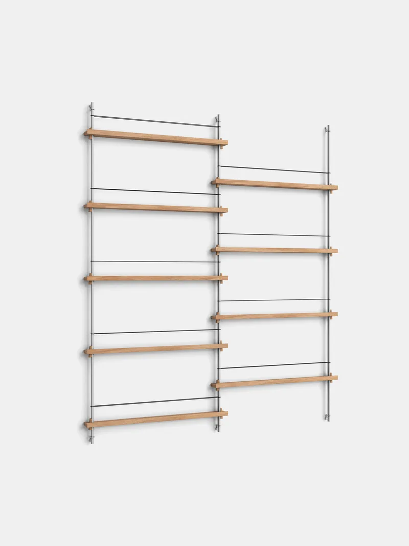Magazine Shelving – MS.180.2 von MOEBE in Black – Produktfoto 3 von 10