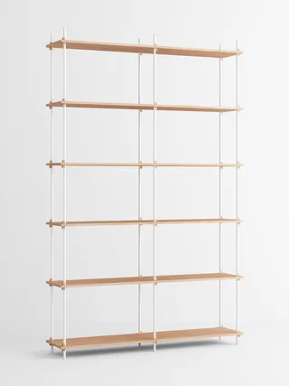 Shelving System – s.255.2.B van MOEBE in Oak/White – productfoto 4 van 4