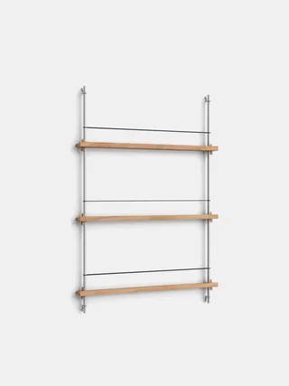 Magazine Shelving – MS.115.1 von MOEBE in Black/Stainless-Steel – Produktfoto 3 von 12