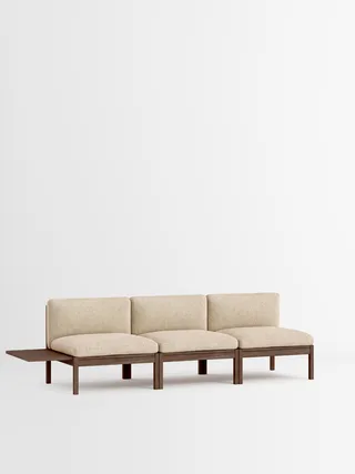 3 Seater Sofa with 1 Side Table van MOEBE in Moss, Moss 0019, Smoked Oak – productfoto 35 van 35