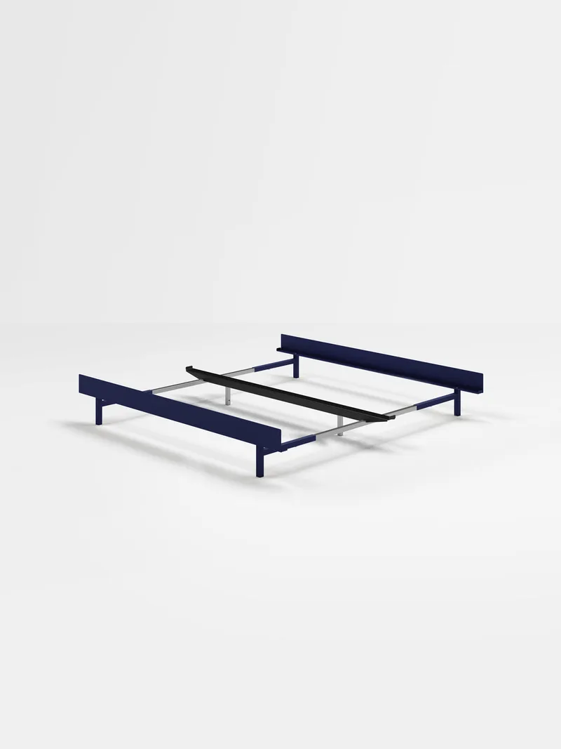 Bed 90 – 180 cm (Low) by MOEBE in Cobalt Blue, None, I'll get my own – product photo 15 of 15