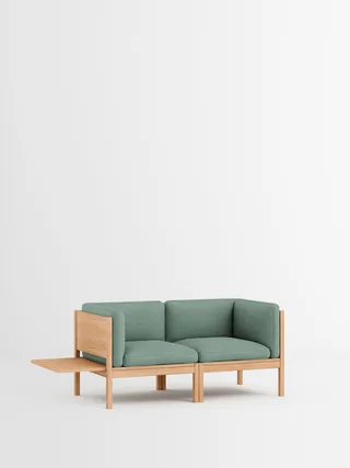 2 Seater Sofa with Sides + 1 Side Table by MOEBE in Autumn, Autumn 101, Oak – product photo 29 of 34