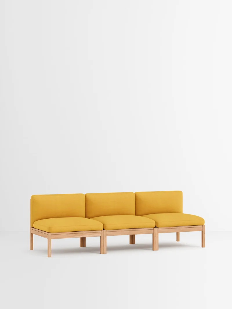 3 Seater Sofa van MOEBE in Autumn, Autumn 101, Oak – productfoto 2 van 34