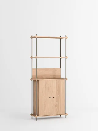 Shelving System – s.200.1.H van MOEBE in Oak/Warm-Grey – productfoto 4 van 4