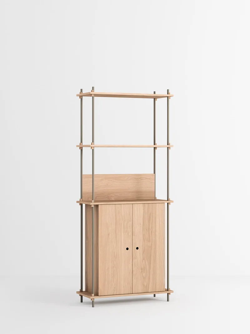 Shelving System – s.200.1.H van MOEBE in Oak/Warm-Grey – productfoto 4 van 4