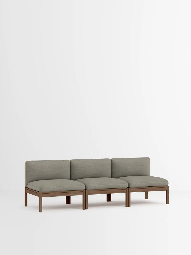 3 Seater Sofa by MOEBE in Re-Wool 2, Re-Wool 2 – 128, Smoked Oak – product photo 35 of 35