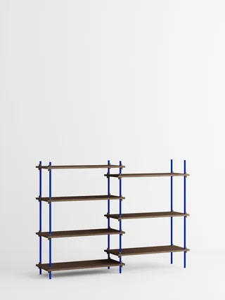 Shelving System – s.115.2.A by MOEBE in Smoked-Oak/Deep-Blue – product photo 3 of 3