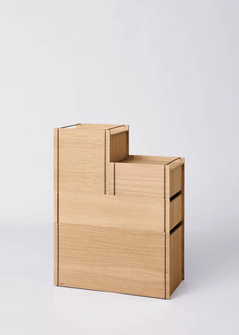 Storage Tower – Medium by MOEBE in Stainless Steel, No – product photo