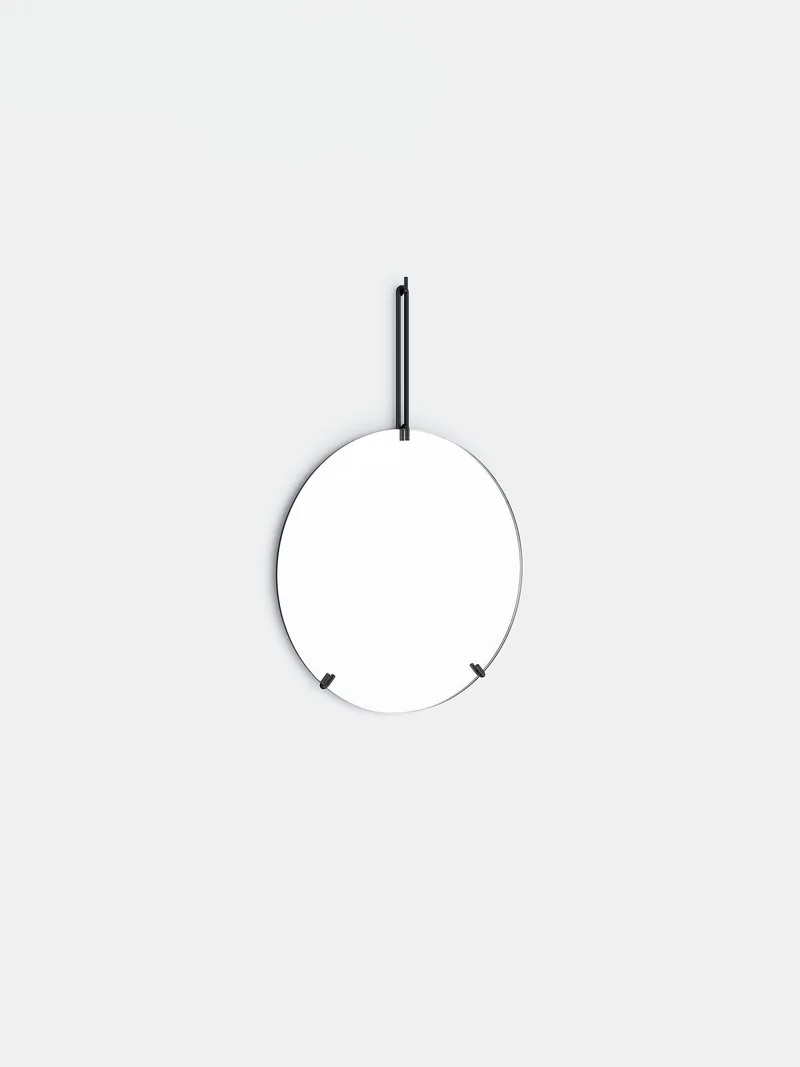 Wall Mirror by MOEBE in Ø30, Black – product photo 8 of 8
