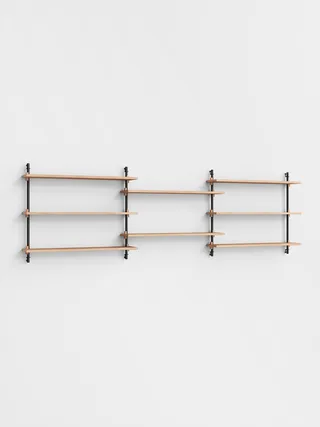 Wall Shelving – ws.65.3 by MOEBE in Oak/Black – product photo 4 of 4
