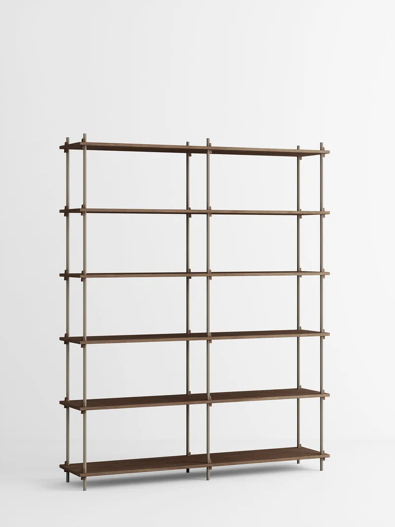 Shelving System – s.200.2.B by MOEBE in Smoked-Oak/Warm-Grey – product photo 4 of 4