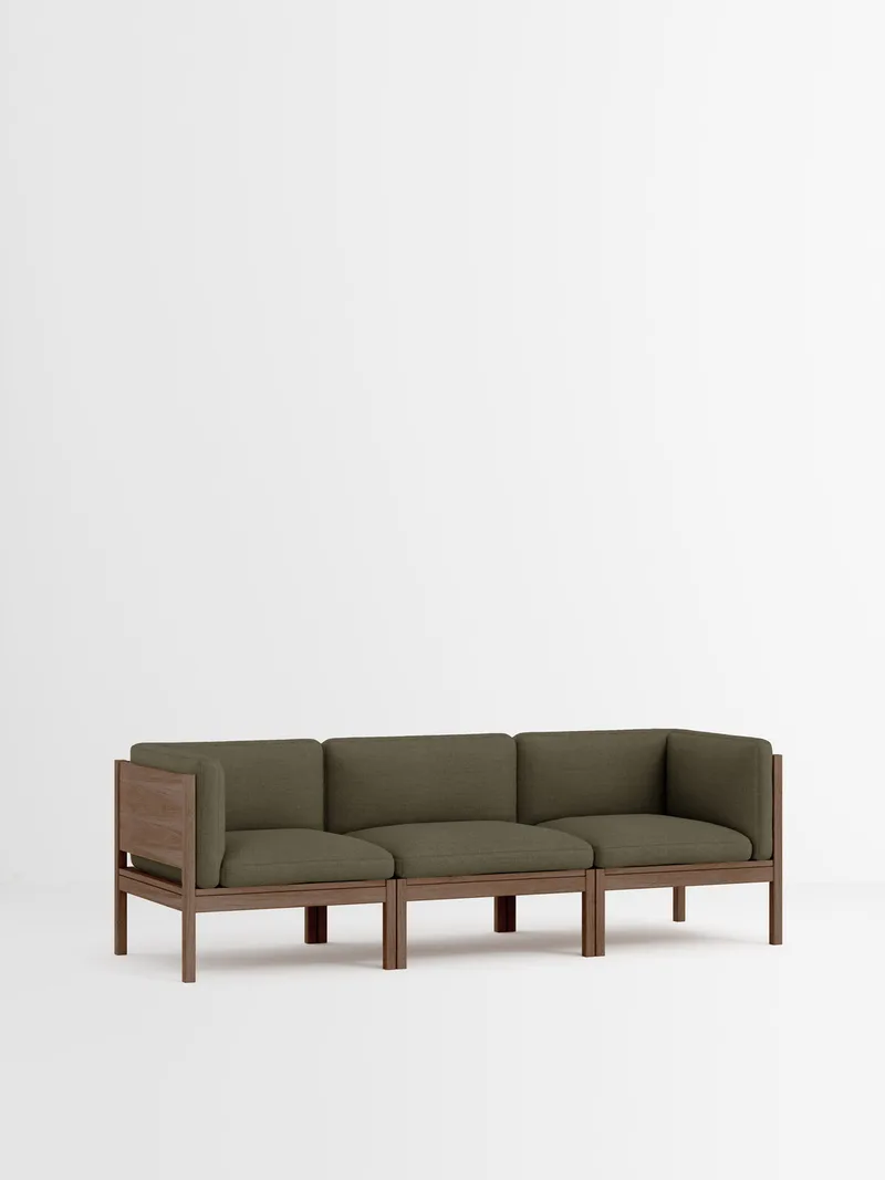 3 Seater Sofa with Sides von MOEBE in Re-Wool 2, Re-Wool 2 – 977, Smoked Oak – Produktfoto 35 von 35