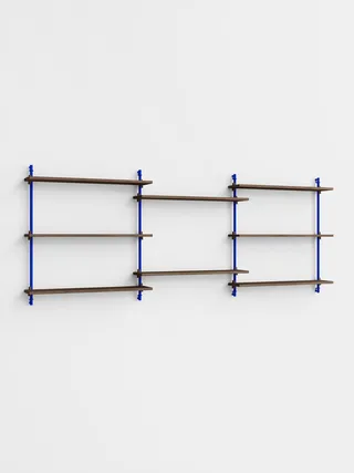 Wall Shelving – ws.85.3 von MOEBE in Smoked-Oak/Deep-Blue – Produktfoto 4 von 4